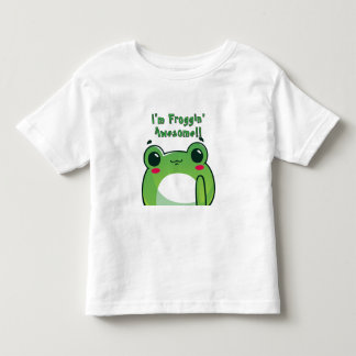 Pour Les Tous Petits "I'm Froggin' Awesome" - Cool de T-Shirt sur le th