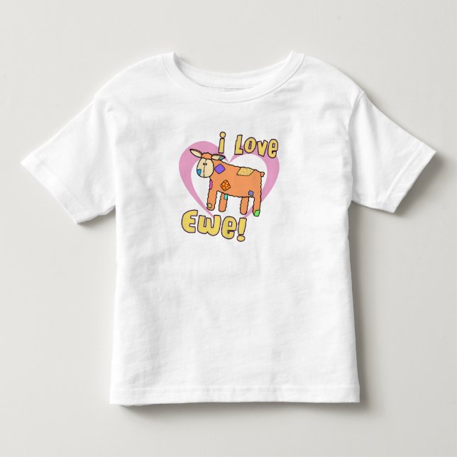 Pour Les Tous Petits J'aime le T-shirt de brebis (Devant)