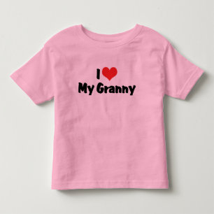 Pour Les Tous Petits J'Aime Mon T-shirt Granny