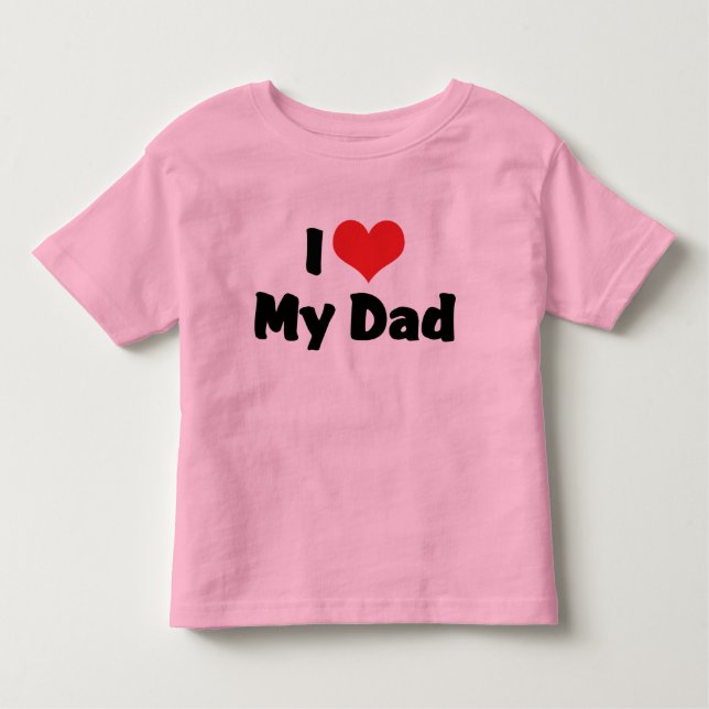 Pour Les Tous Petits J'Aime Mon T-Shirt Papa (Devant)