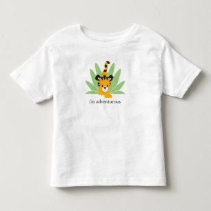 Pour Les Tous Petits Je suis aventureux ! Année du T-shirt Tiger Zoodia