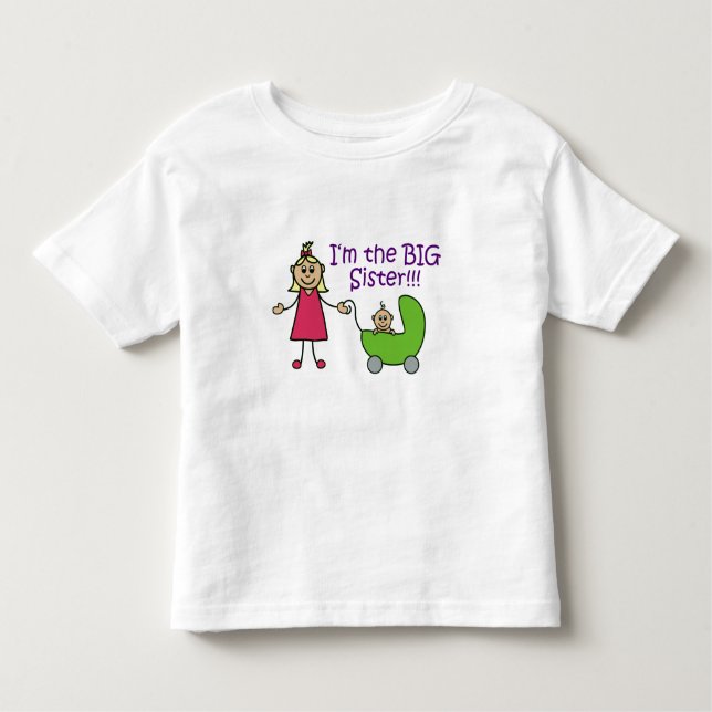 Pour Les Tous Petits Je suis la grande soeur T-shirt (Devant)