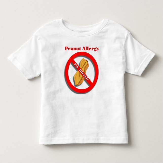 Pour Les Tous Petits Je suis T-shirt allergique d'allergie d'arachide (Devant)