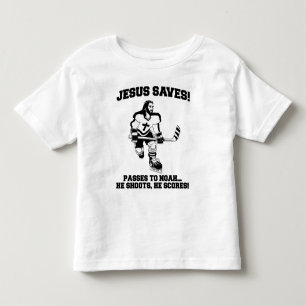 Pour Les Tous Petits Jésus sauve le T-shirt drôle d'hockey