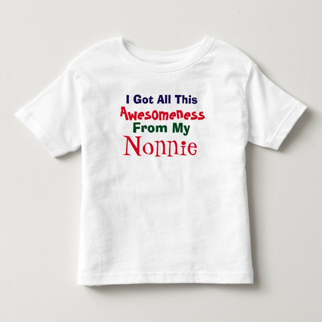 Pour Les Tous Petits J'Obtiens Mon Compréhension De Mon T-shirt Nonnie (Devant)