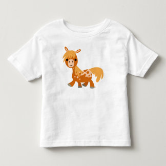 Pour Les Tous Petits Joli Cartoon Appaloosa Pony T-shirt enfant