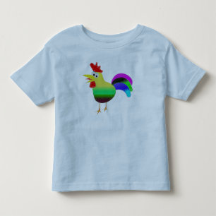 Pour Les Tous Petits joli coq coloré drôle de t-shirt idée cadeau