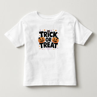 Pour Les Tous Petits Joli Halloween Trick ou Treat T-Shirt avec Citroui