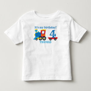 Pour Les Tous Petits Joli Train T-shirt Toddler Anniversaire