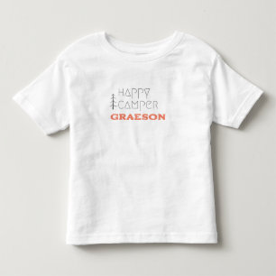 Pour Les Tous Petits joyeux camper. Nom personnalisé T-shirt Toddler