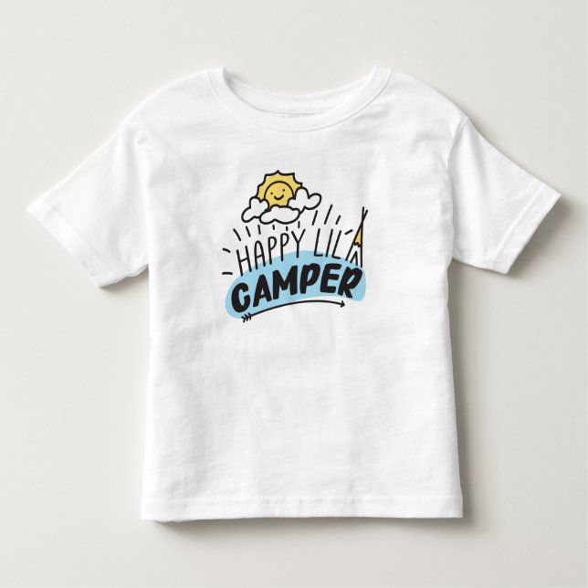 Pour Les Tous Petits Joyeux Lil Camper Kid, Toddler & Baby T-Shirt (Devant)
