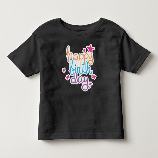 Pour Les Tous Petits Joyeux T-shirt d'anniversaire (Devant)