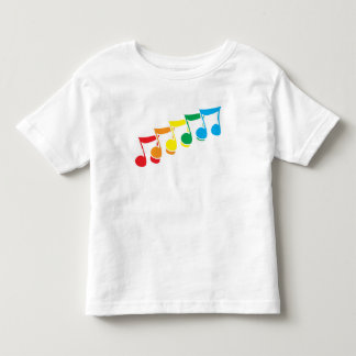 Pour Les Tous Petits La musique d'arc-en-ciel note le T-shirt d'enfant