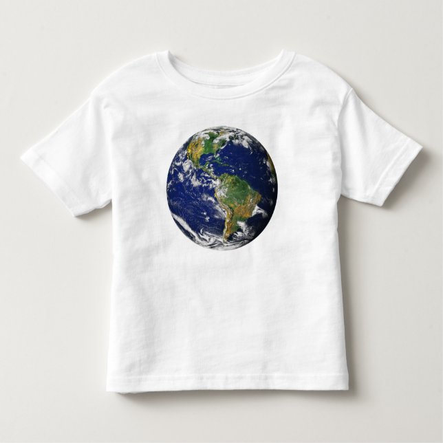 Pour Les Tous Petits LA TERRE DE PLANÈTE DE L'ESPACE T-shirt filles (Devant)