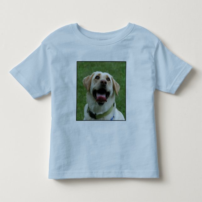 Pour Les Tous Petits Labrador jaune badine le T-shirt (Devant)