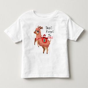 Pour Les Tous Petits lama en T-shirt Noël Toddler