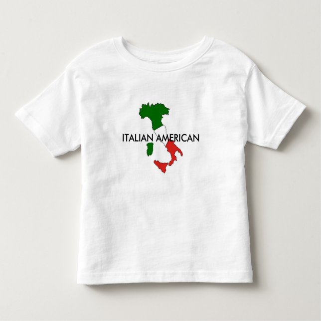 Pour Les Tous Petits L'Américain italien Italie badine le T-shirt (Devant)