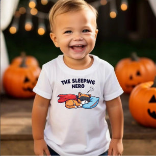 Pour Les Tous Petits Le héros du sommeil" Joli chat Toddler T-shirt