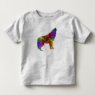 Pour Les Tous Petits Le loup d'hurlement badine le T-shirt