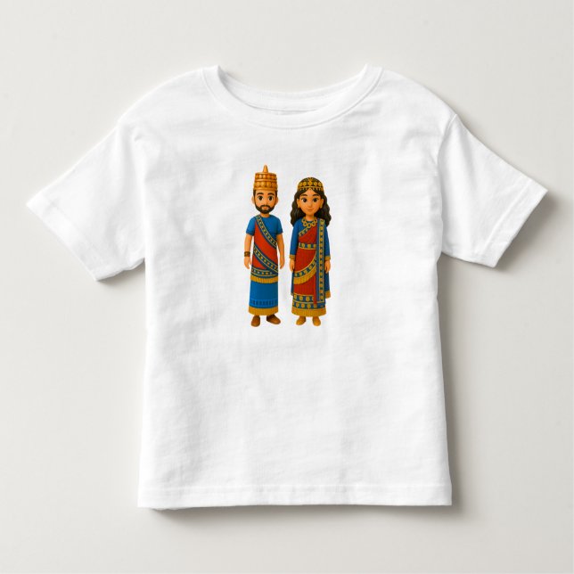 Pour Les Tous Petits Le roi et la reine T-shirt (Devant)