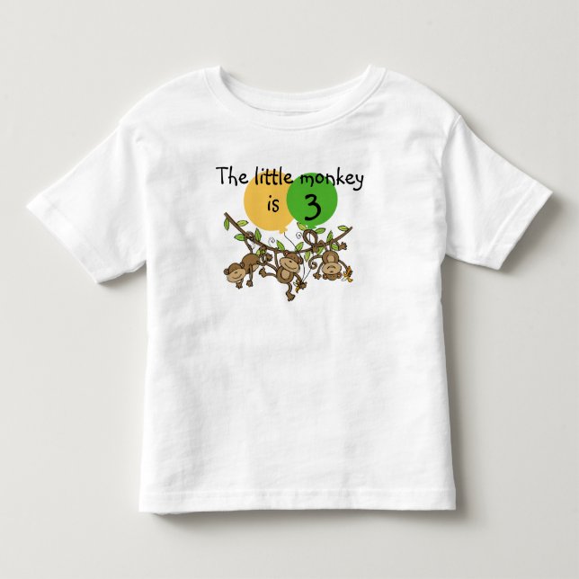 Pour Les Tous Petits Le singe peu Swinge le T-shirt personnalisable (Devant)