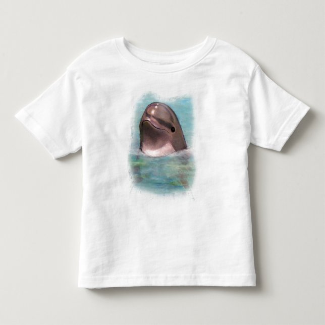POUR LES TOUS PETITS LE T-SHIRT DE L'ENFANT DE DAUPHIN (Devant)