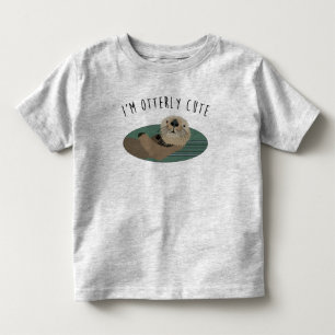 Pour Les Tous Petits Le T-shirt de l'enfant en bas âge mignon de loutr