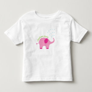 Pour Les Tous Petits L'éléphant chausse je t'aime le T-shirt d'enfant