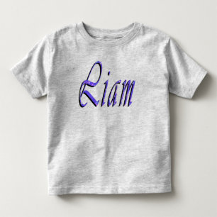 Pour Les Tous Petits Liam, Nom, Logo, Toddlers T-shirt gris