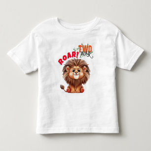 Pour Les Tous Petits Lion Safari Deux T-Shirt Sauvage