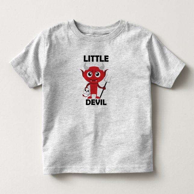 Pour Les Tous Petits Little Devil - Toddler Fine Jersey T-Shirt  (Devant)