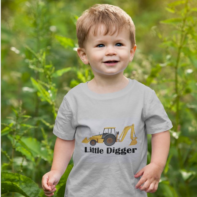 Pour Les Tous Petits Little Digger - Toddler Fine Jersey T-Shirt  (Créateur téléchargé)