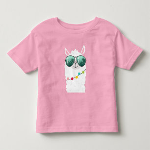 Pour Les Tous Petits Llama Rama fête d'anniversaire T-shirt fille Alpac