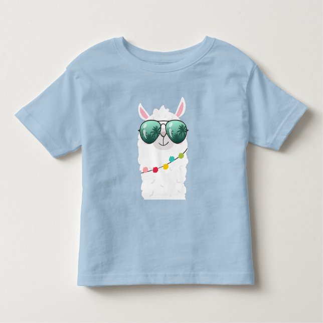Pour Les Tous Petits Llama Rama fête d'anniversaire T-shirt fille Alpac (Devant)