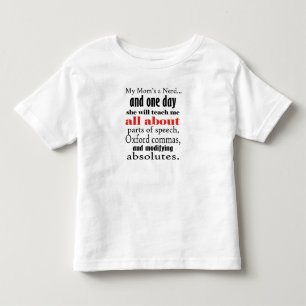 Pour Les Tous Petits Ma mère est un T-shirt Nerd, Toddler Jersey