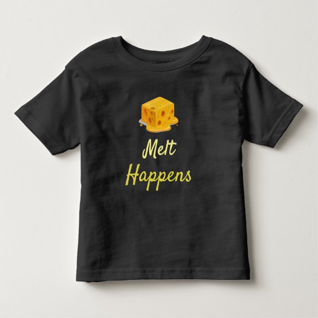 Pour Les Tous Petits Melting  cheese - funny quote T-Shirt (Devant)