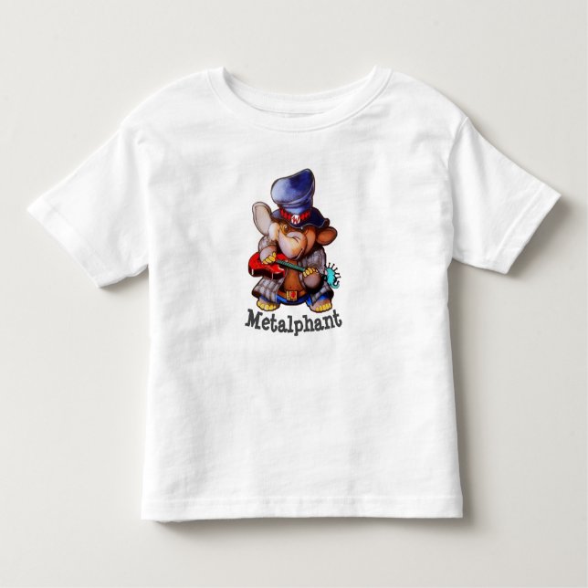 Pour Les Tous Petits Metalphant avec le T-shirt d'enfant en bas âge de (Devant)