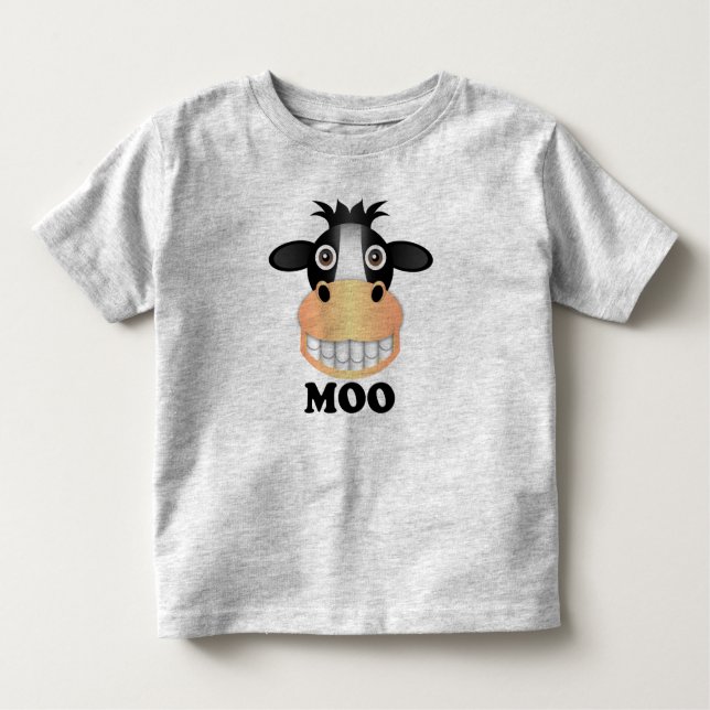 Pour Les Tous Petits Moo - Toddler Fine Jersey T-Shirt (Devant)