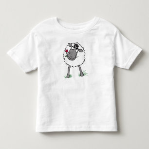 Pour Les Tous Petits Mouton sot amusant avec Fleur, T-shirt Toddler