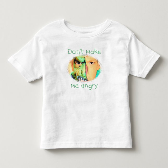 Pour Les Tous Petits "Ne me faites pas" le T-shirt fâché (Devant)