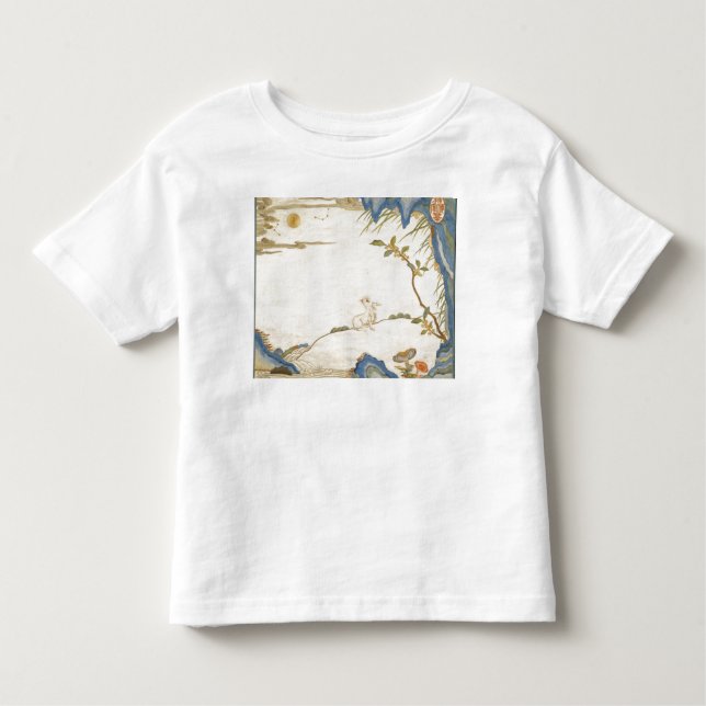 POUR LES TOUS PETITS NOM PERSONNALISÉ FILLE TODDLER COTON T-SHIRT BUNNY (Devant)