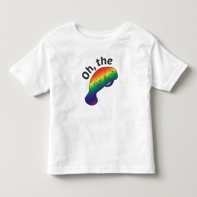 Pour Les Tous Petits Oh le T-shirt Hue Manatee (Devant)