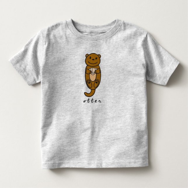 Pour Les Tous Petits Otter Toddler Top & T-Shirt (sans base) (Devant)
