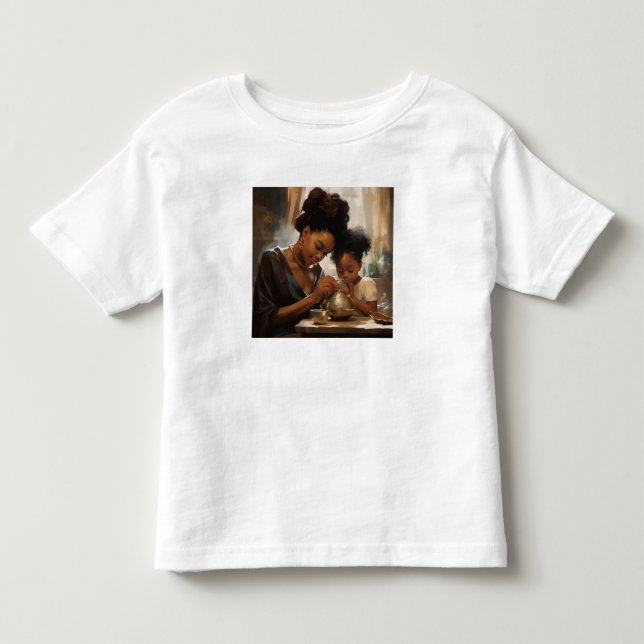 Pour Les Tous Petits Panola Mommy & Daddy Bonding Moments T-Shirt (Devant)