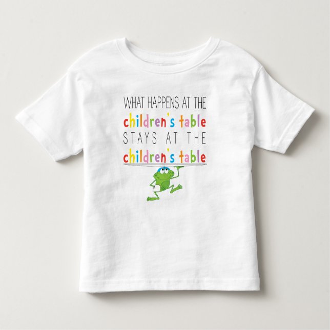 Pour Les Tous Petits Pessah "La Table des Enfants" Toddler T-Shirt (Devant)