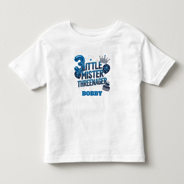 Pour Les Tous Petits Petit Monsieur Threenager T-Shirt (Devant)