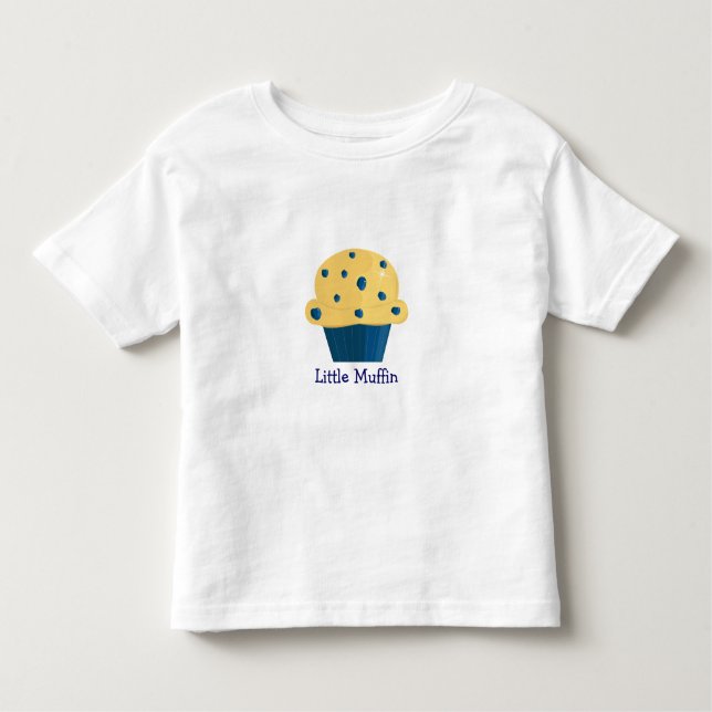 Pour Les Tous Petits Petit T-shirt muffin bleuet muffin (Devant)