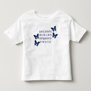 Pour Les Tous Petits Petit T-Shirt Unisex Alphabet Butterfly Toddler