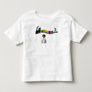 POUR LES TOUS PETITS PEU T-SHIRT NOIR DE TRAIN