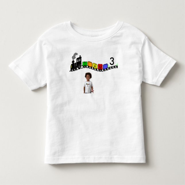 POUR LES TOUS PETITS PEU T-SHIRT NOIR DE TRAIN (Devant)